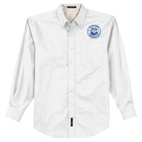 Adult Long Sleeve Easy Care Shirt, Owl/Blue