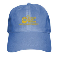 Adult Baseball Cap - Six Panel Twill, Banner/White